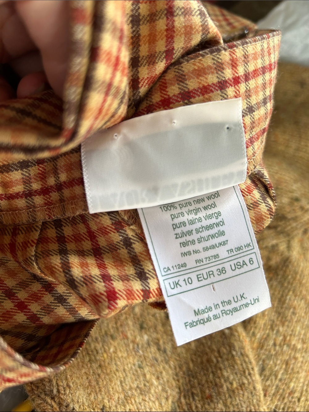 Laura Ashley Floral Knit Sweater & Plaid Pants - Picture 13 of 13